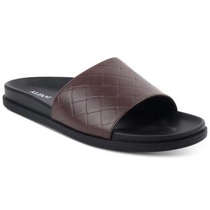 Alfani Atlas Slide Sandal Men's Shoes Size 8 Brown NWB 2017